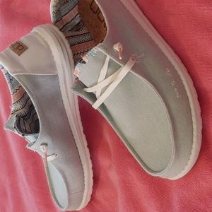Hey Dudes Wendy Boho Light Denim Size 10